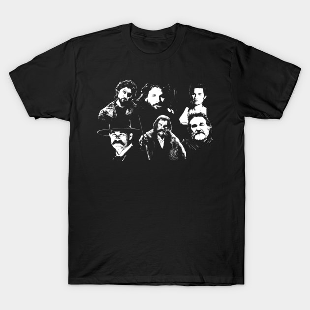 Kurt Russell and his best roles T-Shirt by MonkeyKing